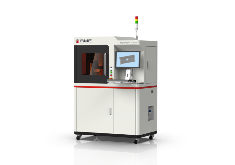 Als erster 3D Hybriddrucker im Mikrobereich kombiniert der microArch D1025 zwei verschiedene Auflösungen in einem Druckvorgang.